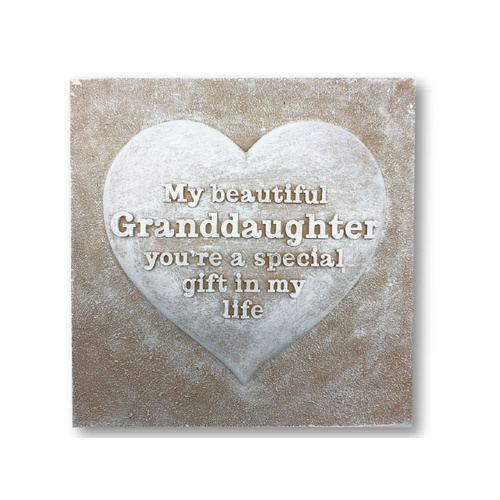 Home Decor Plaque - Granddaughter