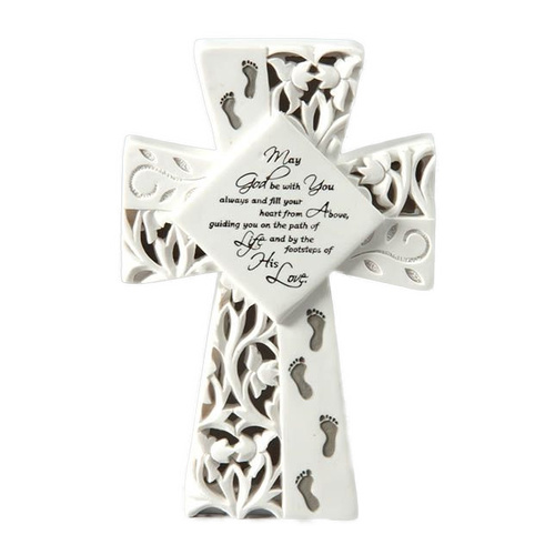 LED Light up Cross - May God be with You