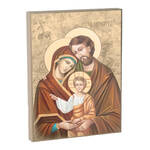 Wooden Plaque - Holy Family