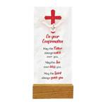 Glass Plaque with Stand - Confirmation