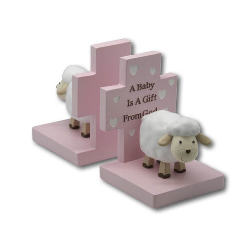 Bookends - Sheep Pink