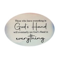 Home Warmer Ceramic Oval Plaque - God's Hand