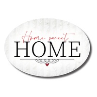 Home Warmer Ceramic Oval Plaque - Home Sweet Home