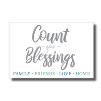 Home Warmer Plaque - Count Your Blessings