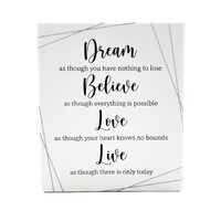 Infinity Message Plaque - Dream