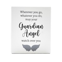 Infinity Message Plaque - Guardian Angel