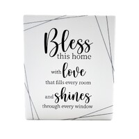 Infinity Message Plaque - Bless This Home