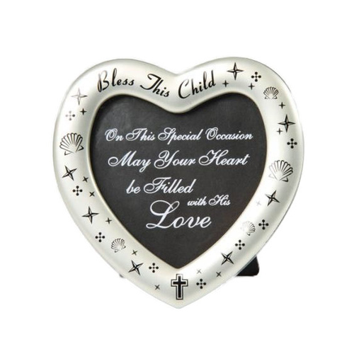 Love Heart Frame - Bless This Child