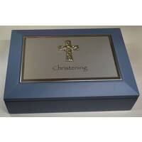 Christening Keepsake Box - Blue