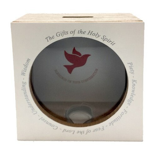 Confirmation Money Box - White