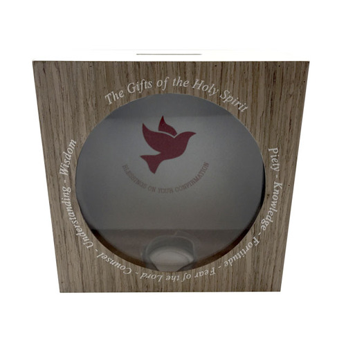 Confirmation Money Box - Brown