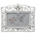Filgree Confirmation Photo Frame - White