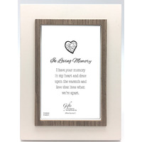 In Loving Memory Frame - White