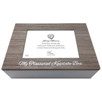 Loving Memory Treasured Keepsake Box - Brown
