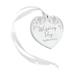 Wedding Day Heart Ornament