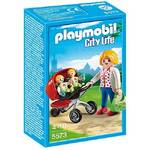 Playmobil City Life - Mother With Twin Stroller