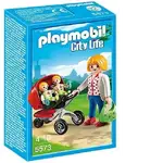 Playmobil City Life - Mother With Twin Stroller