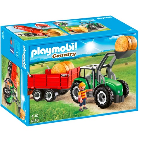 Playmobil Country - Large Tractor With Trailer