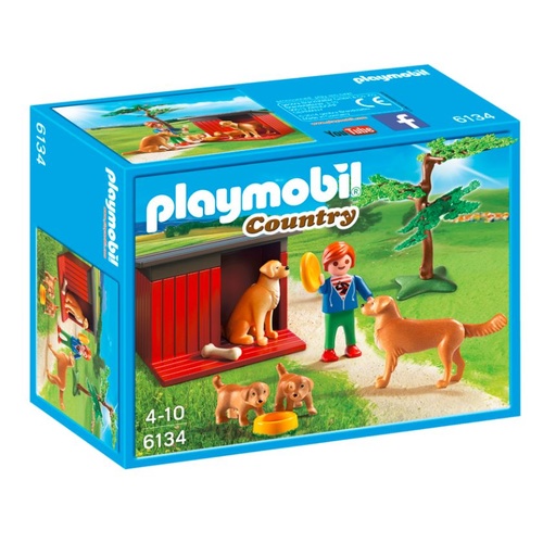 Playmobil Country - Golden Retrievers With Toy