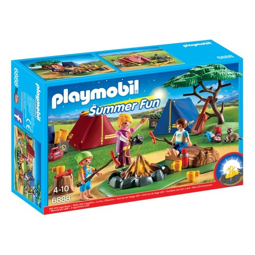Playmobil Summer Fun - Camp Site with LED Fire