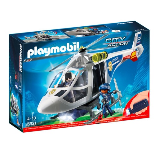 Playmobil City Action - Police Helicopter With LED Searchlight