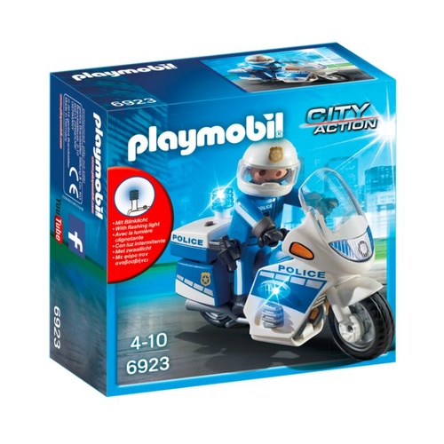 Playmobil City Action - Police Bike With LED Light