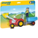 Playmobil 1.2.3 - Tractor with Trailer