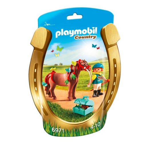 Playmobil Country - Groomer with Butterfly Pony
