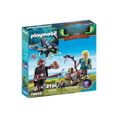 Playmobil How To Train Your Dragon 3 - Hiccup and Astrid with Baby Dragon