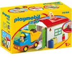 Playmobil 1.2.3 - Garbage Truck with Garage