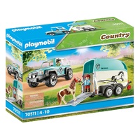 Playmobil Country - Car With Pony Trailer