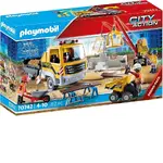 Playmobil City Action - Construction Site with Flatbed Truck