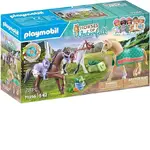 Playmobil Horses of Waterfall - Three Horses with Saddles