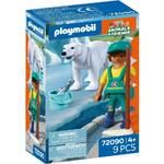 Playmobil Animals and Friends - Zoo Polar Bear and Zookeeper