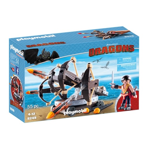 Playmobil How To Train Your Dragon - Eret with 4 Shot Fire Ballista