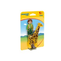 Playmobil 1.2.3 - Zookeeper with Giraffe