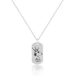 Couture Kingdom - Peanuts - Joe Cool Dog Tag Necklace Silver