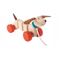 PlanToys Push & Pull - Happy Puppy