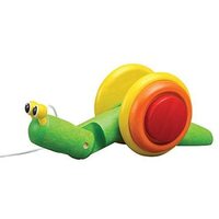 PlanToys Push & Pull - Pull-Along Snail 