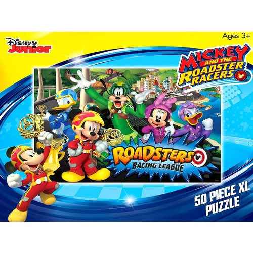 Disney Mickey And The Roadster Racers 50 XL Piece Puzzle - Roadsters Racing League