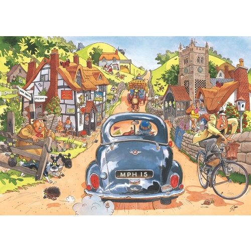 Wasgij? Puzzle 1000pc - Special Edition Retro Original 1 - Sunday Drivers Puzzle