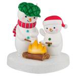 2025 Hallmark Keepsake Ornament - Roasting Marshmallows Snowman Musical