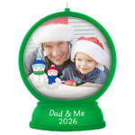 2026 Hallmark Keepsake Ornament - Dad and Me Snow Globe Photo Frame