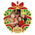 2026 Hallmark Keepsake Ornament - Our Family Christmas Photo Frame Metal