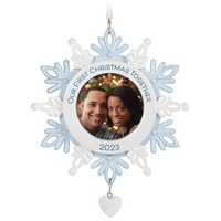 2023 Hallmark Keepsake Ornament - Our First Christmas Together Snowflake Photo Frame