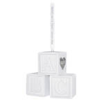 2026 Hallmark Keepsake Ornament - Grandbaby's First Christmas Blocks Porcelain