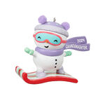 2024 Hallmark Keepsake Ornament - Granddaughter Snowboarding Snowman