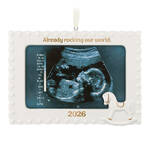 2026 Hallmark Keepsake Ornament - Already Rocking Our World Photo Frame Porcelain