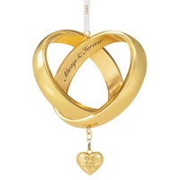 2021 Hallmark Keepsake Ornament - Always & Forever Anniversary Intertwined Wedding Bands