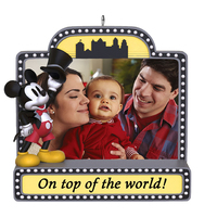 2021 Hallmark Keepsake Ornament - Disney Mickey Mouse On Top of the World! Photo Frame